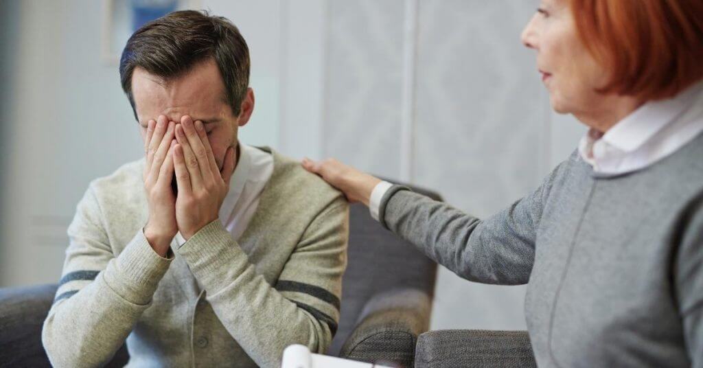 Psychologically injured man