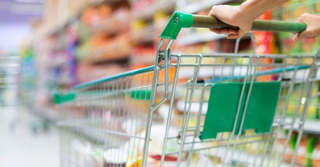 public place supermarket cart