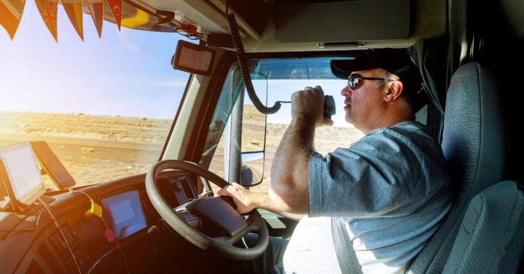 driving a right-handed truck