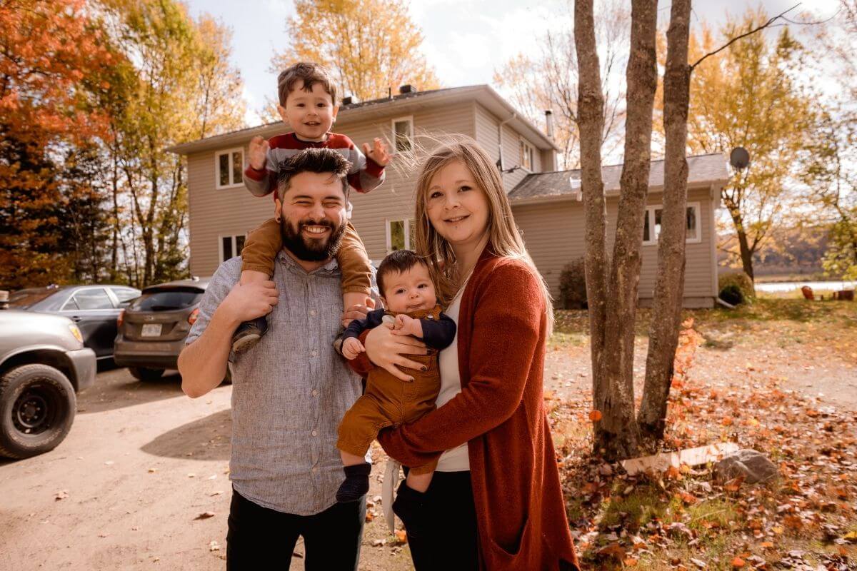 happy Australian family after payout