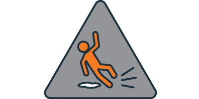 slip and fall icon