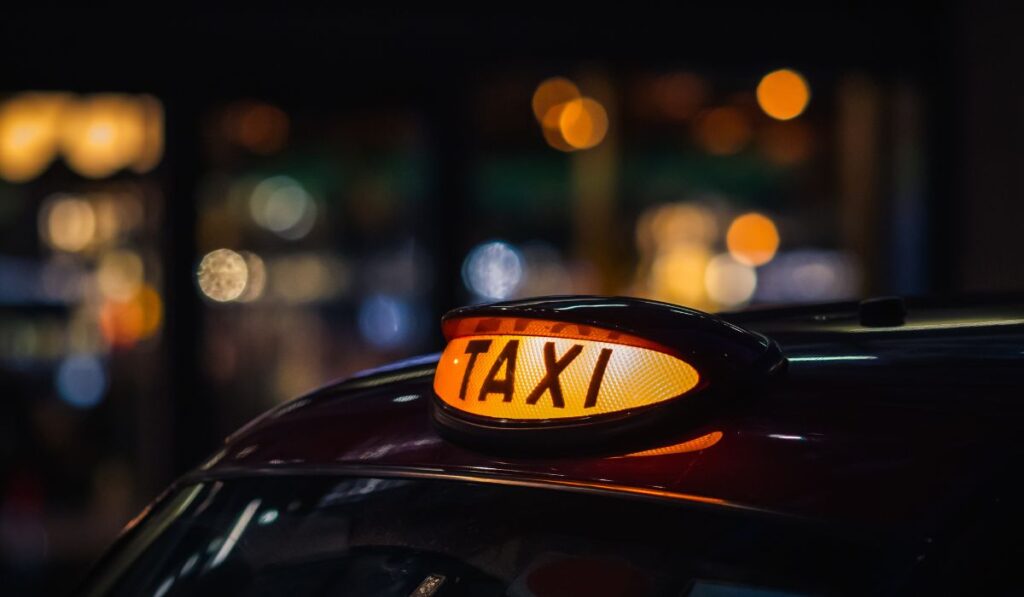 taxi sign