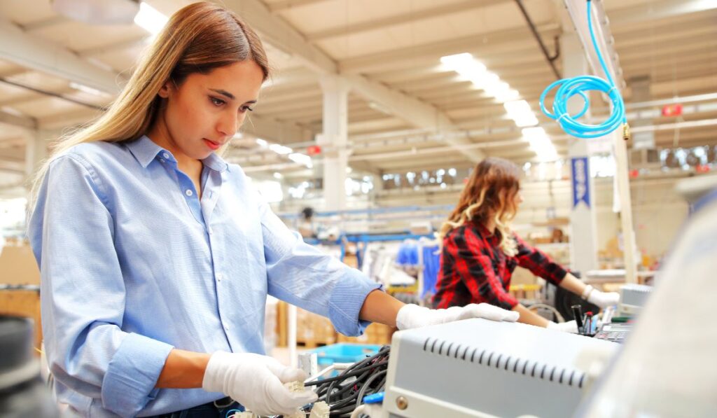 woman worker at the factory