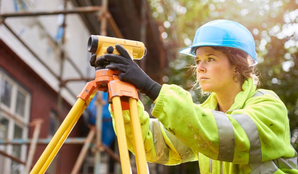 female construction worker