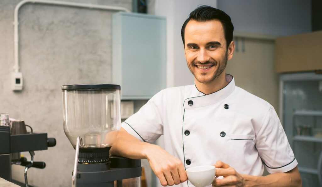 worker at a cafe